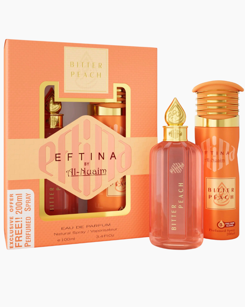 Al Nuaim Bitter Peach 1+1 Perfume Set for Women in Nepal – Long Lasting | Taudeso